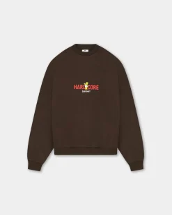 Oversized Crewneck, Men - Hardcore - Brown