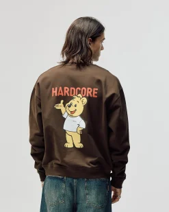 Oversized Crewneck, Men - Hardcore - Brown