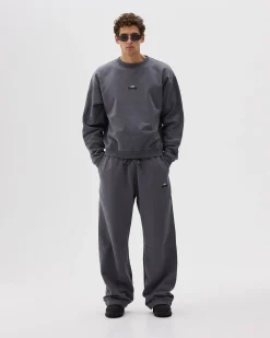 Oversized Crewneck, Men - Logo 3.0 - Dark Grey
