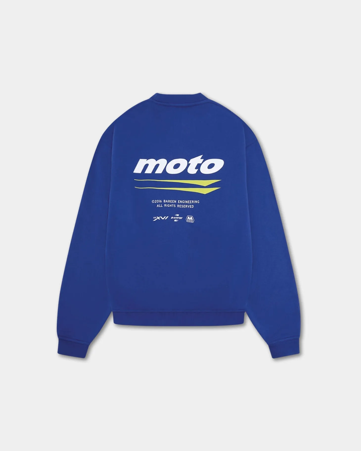 Oversized Crewneck, Men - Moto - Cobalt Blue