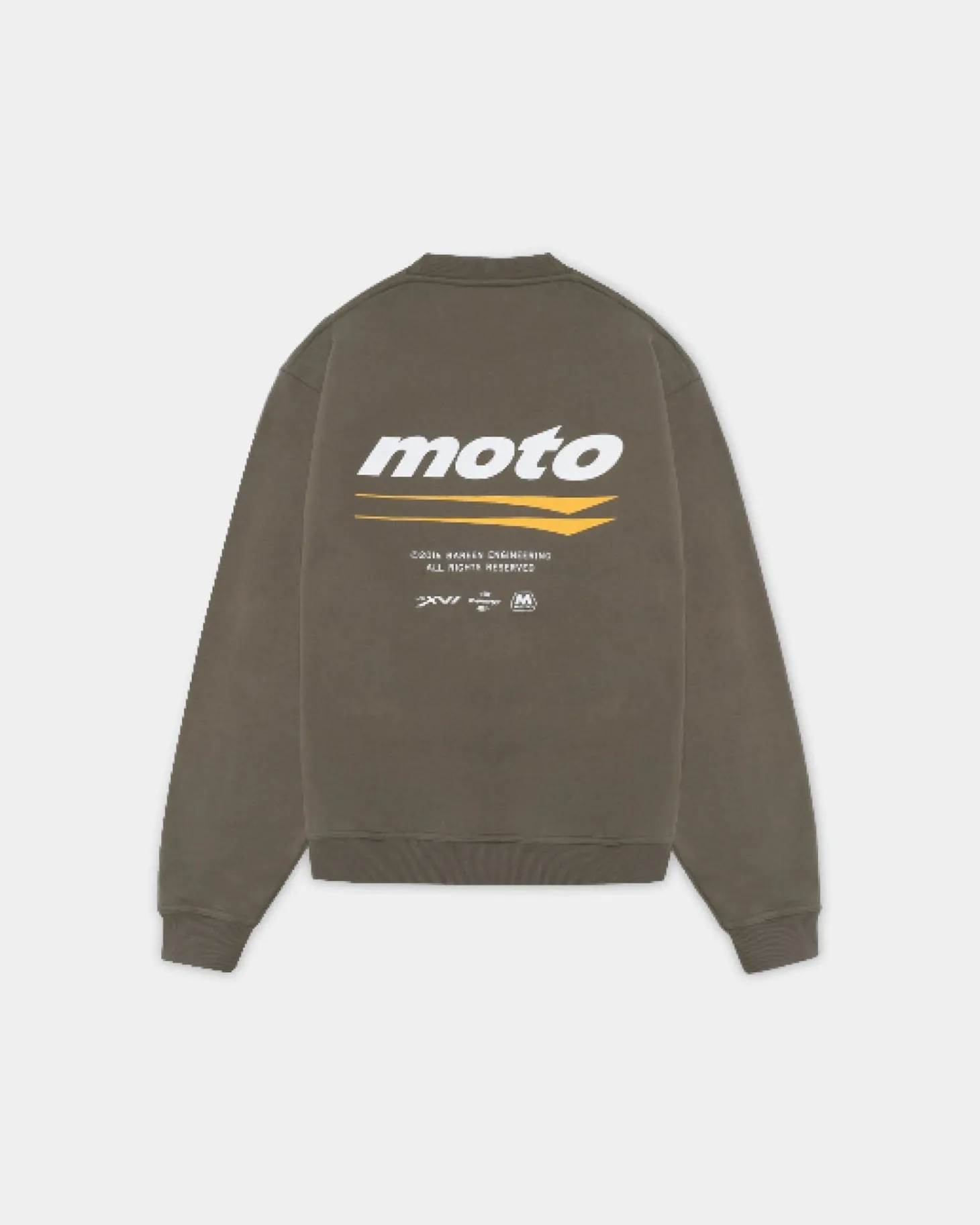 Oversized Crewneck, Men - Moto - Stone Grey