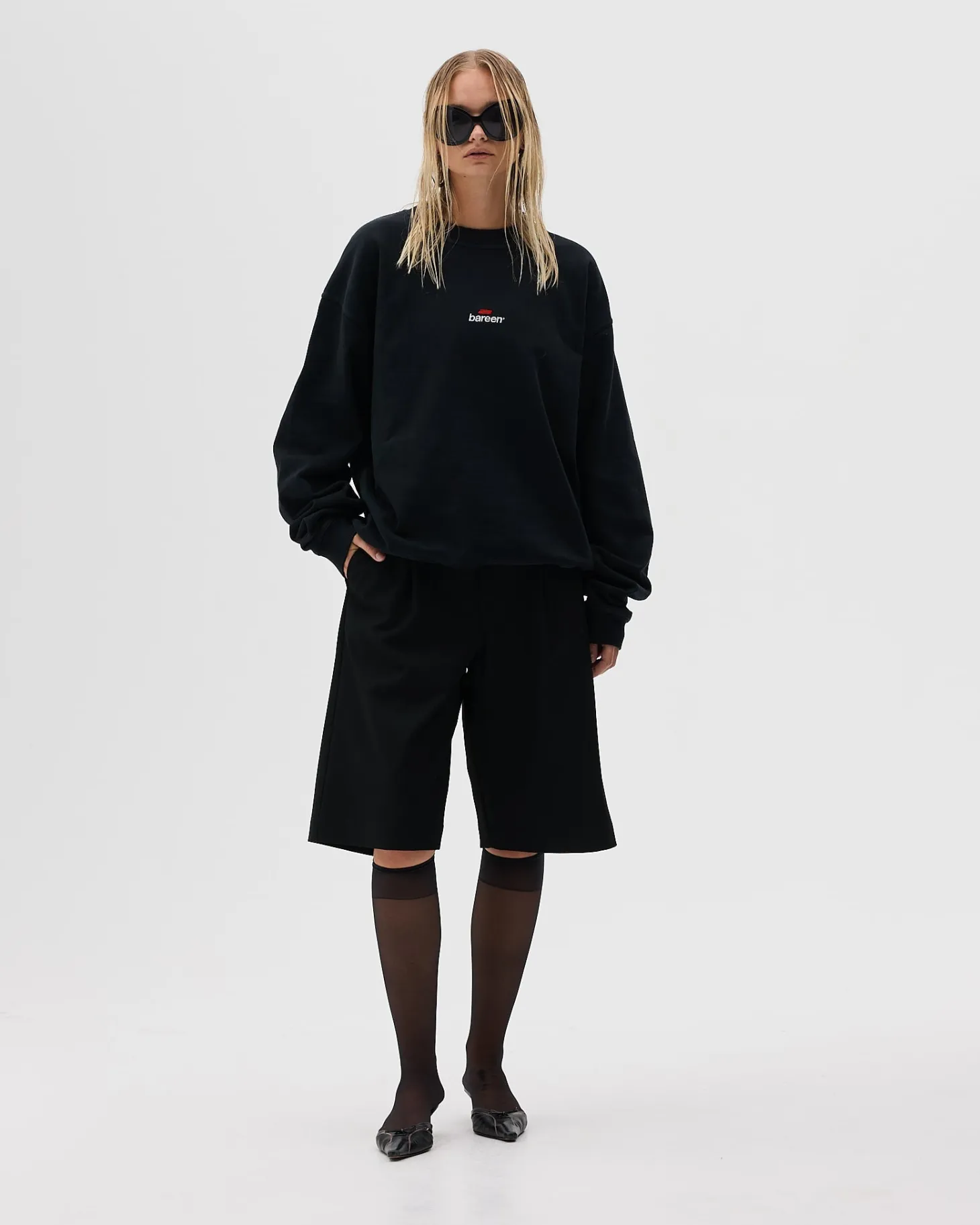 Oversized Crewneck, Women - Logo 3.0 - Black