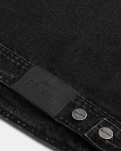 Oversized Denim Jacket, Men - AW25 - Dark Grey Denim