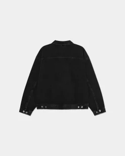 Oversized Denim Jacket, Women - AW25 - Dark Grey Denim