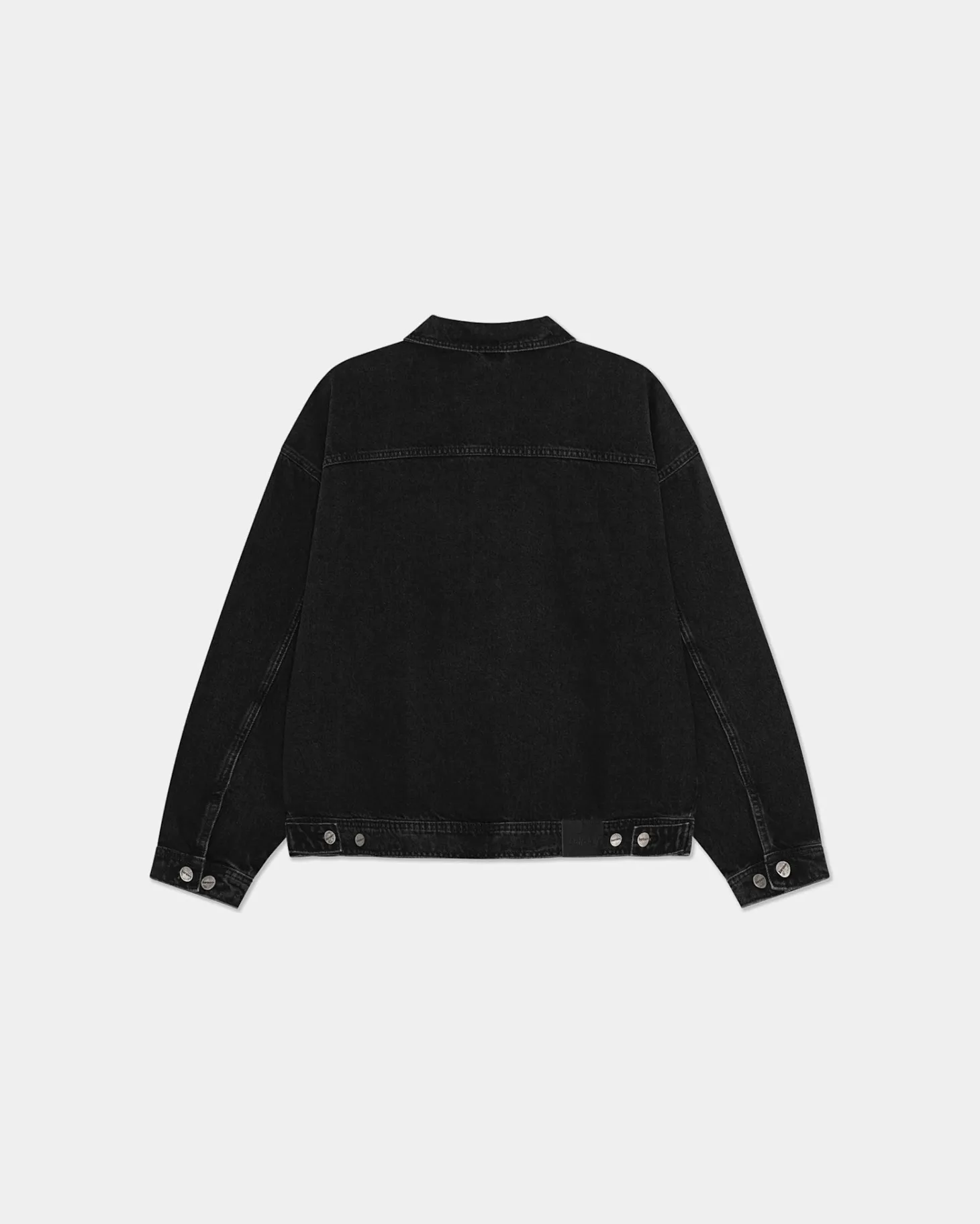 Oversized Denim Jacket, Women - AW25 - Dark Grey Denim