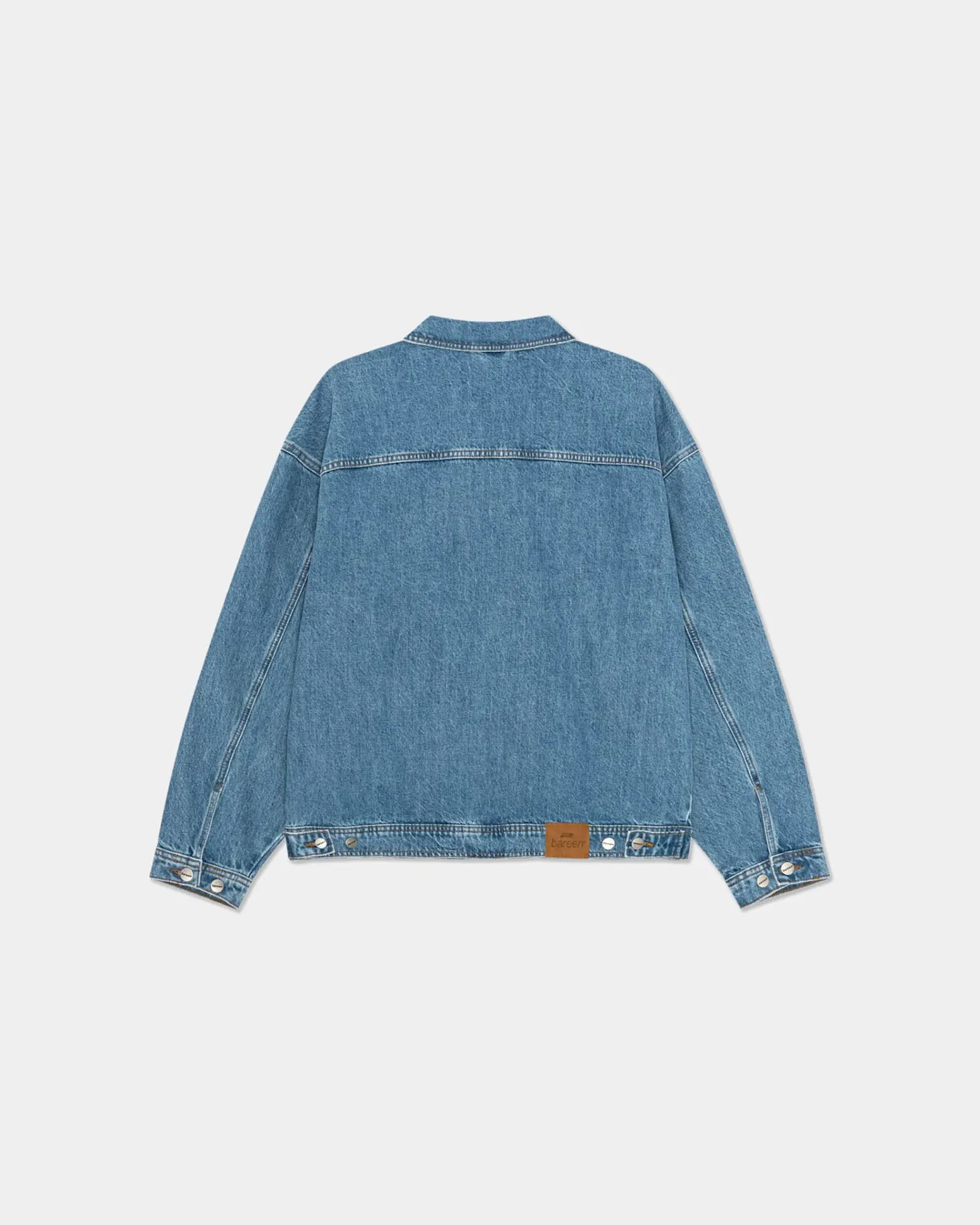Oversized Denim Jacket, Women - AW25 - Washed Blue
