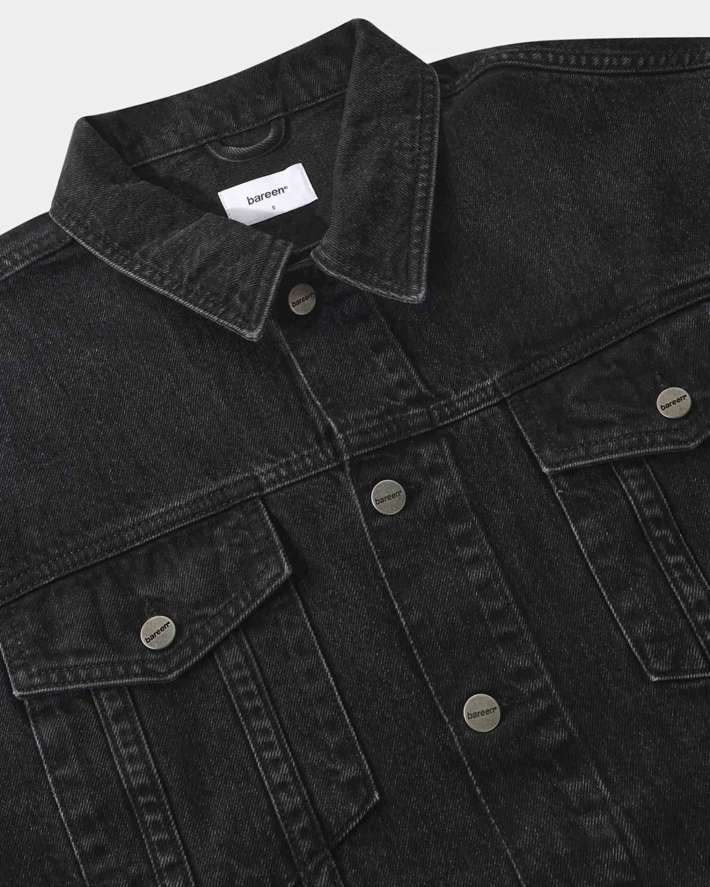 Oversized Denim Jacket, Women - Black