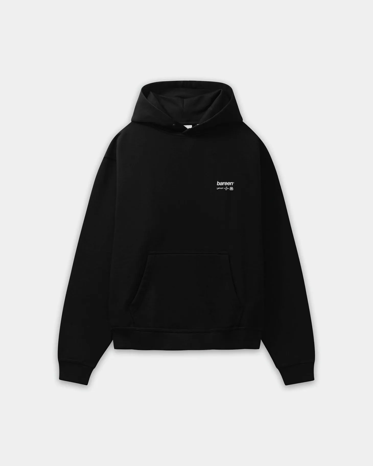 Oversized Hoodie, Men - Horsepower - Black