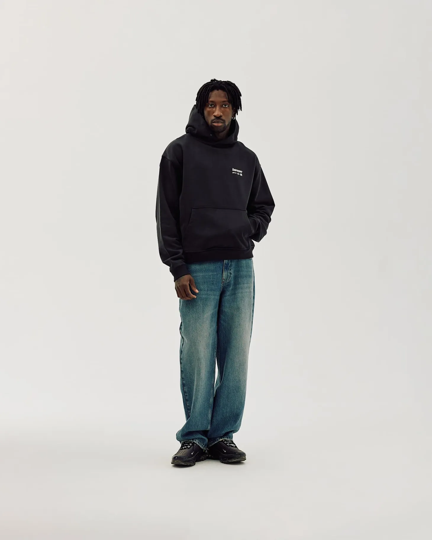 Oversized Hoodie, Men - MMXVI - Black
