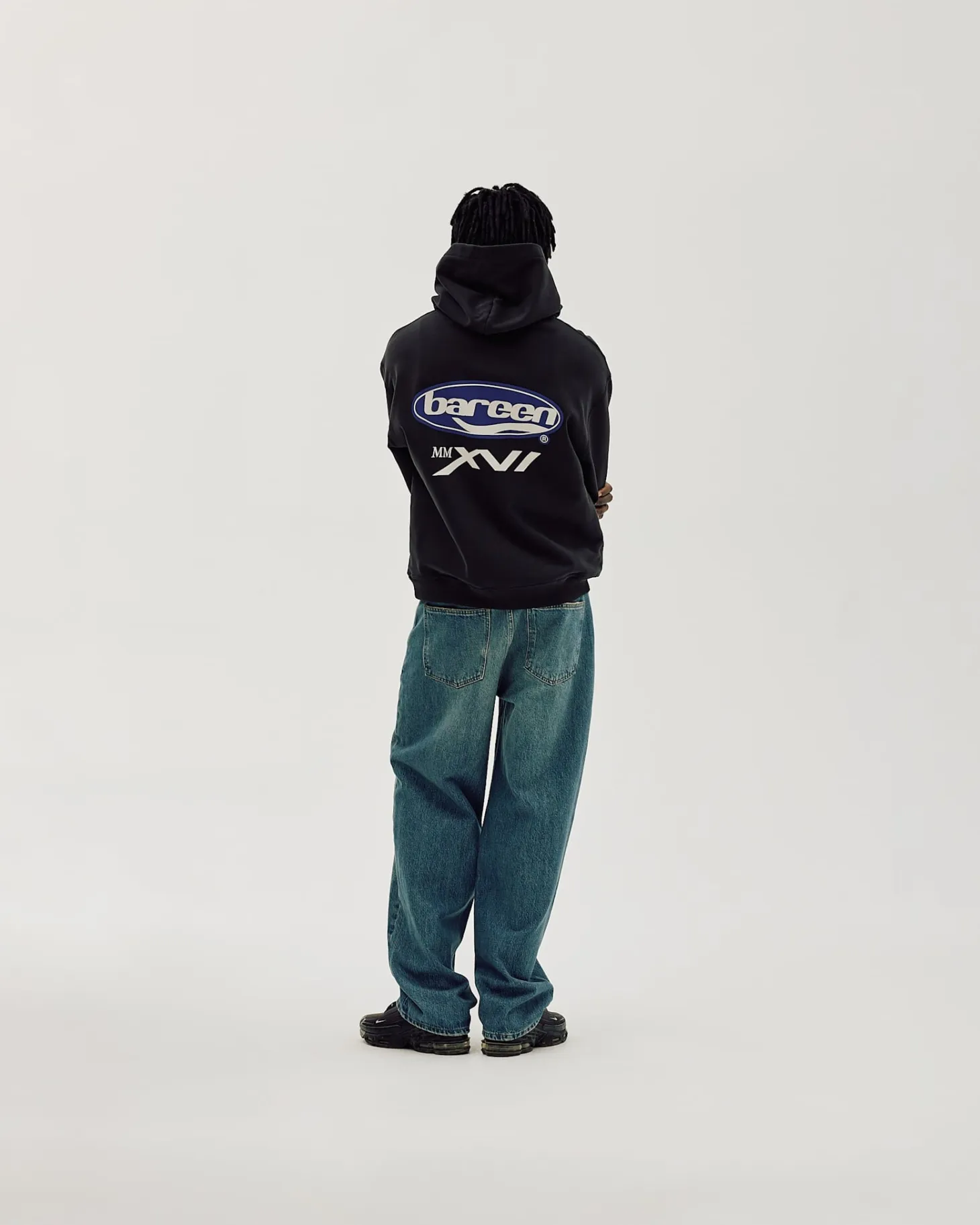 Oversized Hoodie, Men - MMXVI - Black