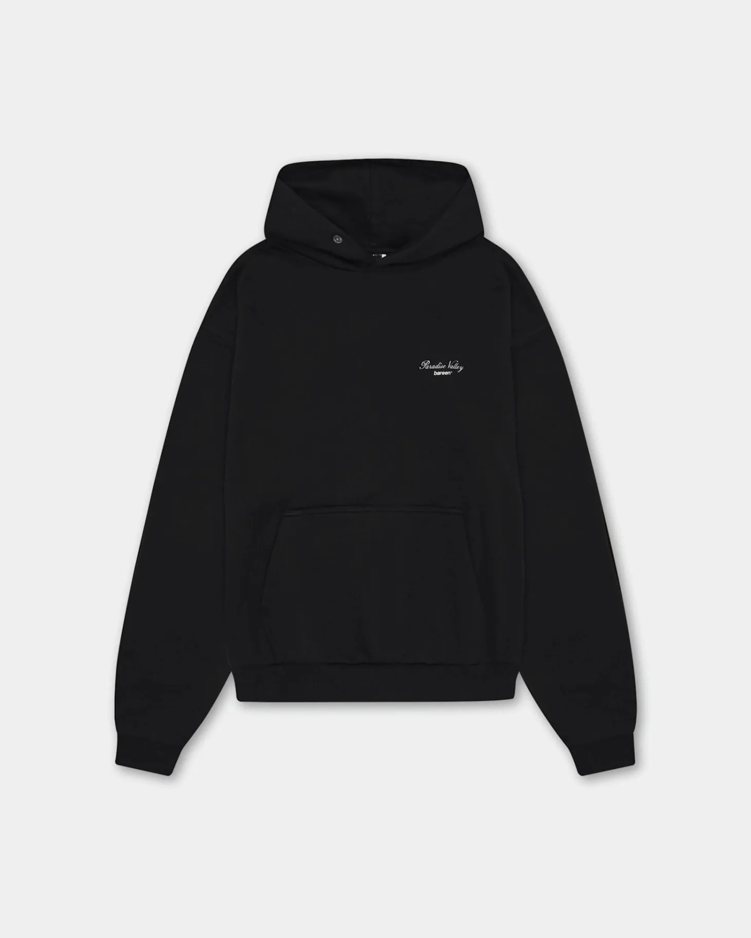 Oversized Hoodie, Men - Paradise Valley - Black