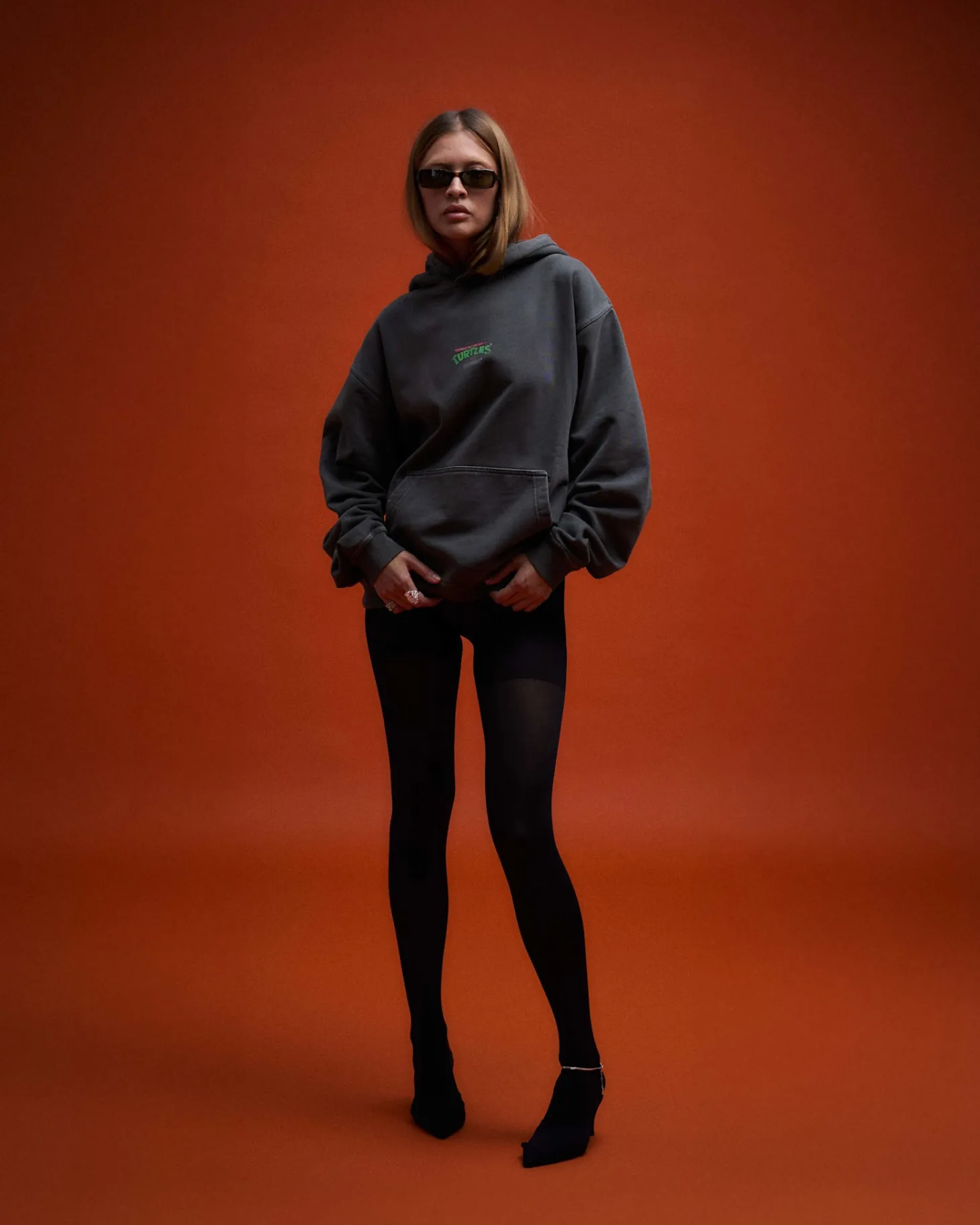 Oversized Hoodie - TMNT - Black
