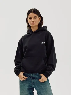 Oversized Hoodie, Women - Horsepower - Black