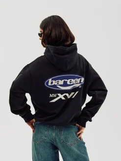 Oversized Hoodie, Women - MMXVI - Black