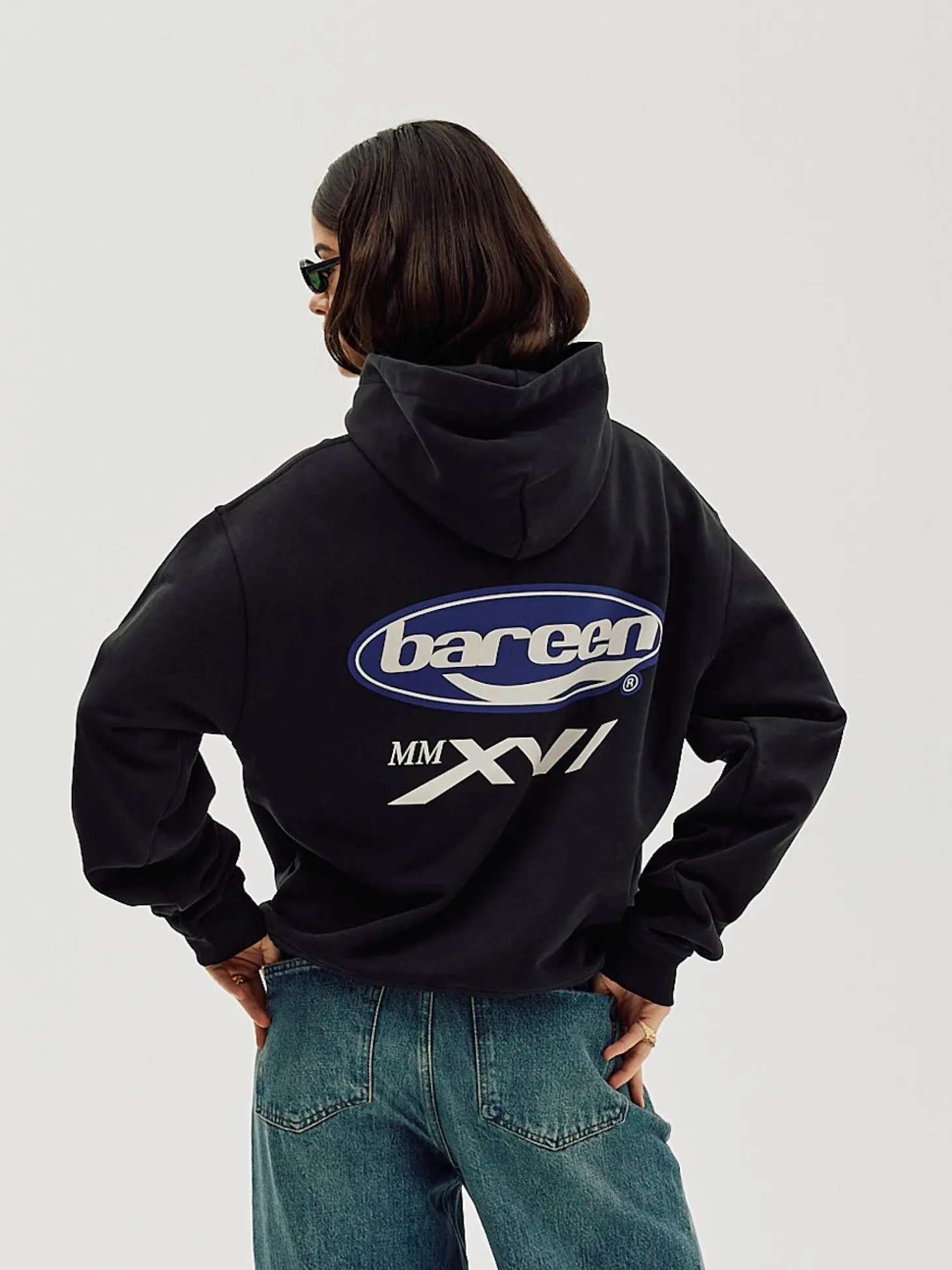 Oversized Hoodie, Women - MMXVI - Black