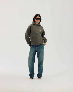 Oversized Hoodie, Women - MMXVI - Stone Grey
