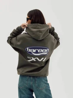 Oversized Hoodie, Women - MMXVI - Stone Grey