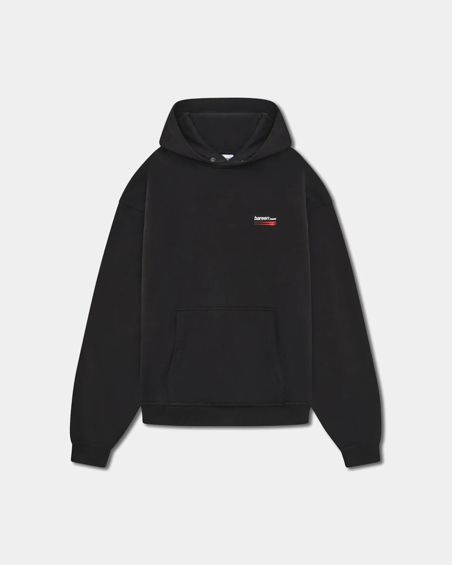 Oversized Hoodie, Women - Moto - Black