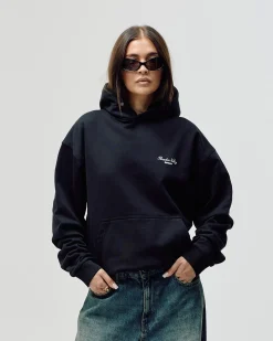 Oversized Hoodie, Women - Paradise Valley - Black