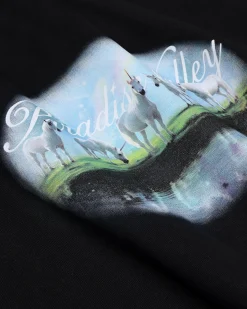 Oversized Hoodie, Women - Paradise Valley - Black