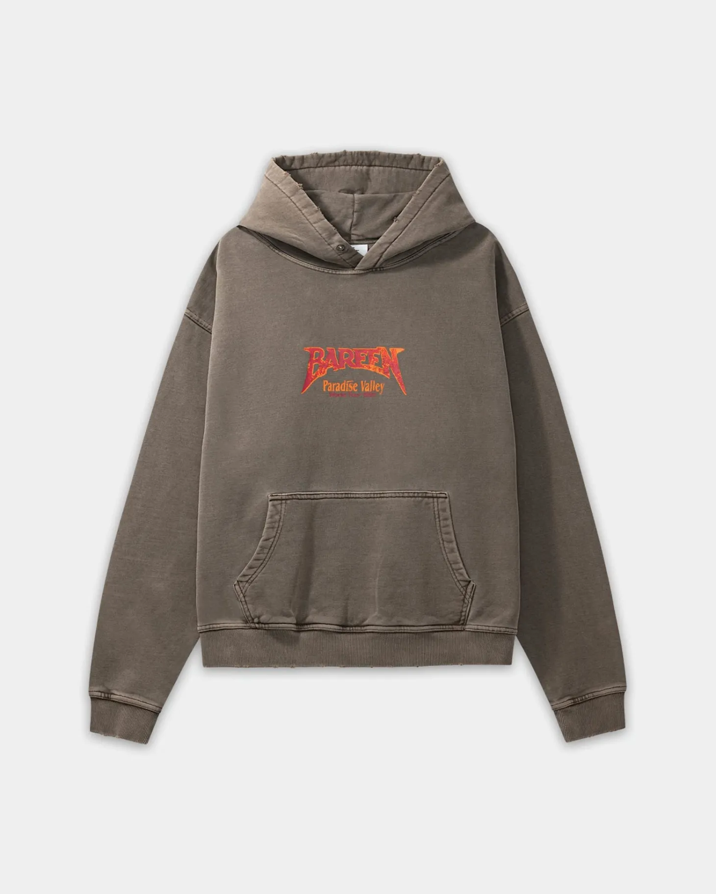 Oversized Hoodie, Women - World Tour - Washed Brown