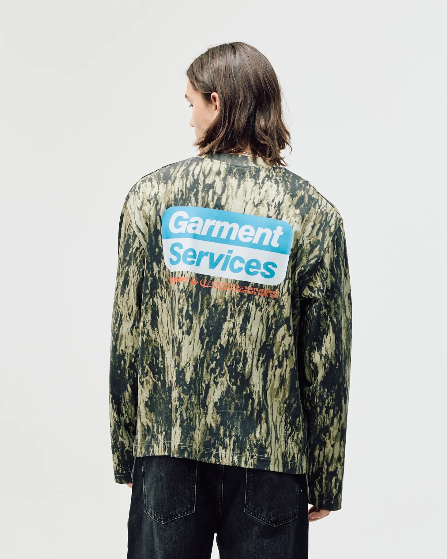Oversized Long Sleeve, Men - Garment Services - Camo