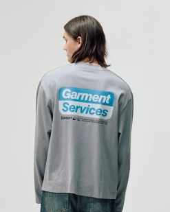Oversized Long Sleeve, Men - Garment Services - Steel Grey
