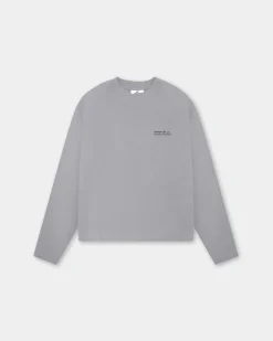 Oversized Long Sleeve, Men - Garment Services - Steel Grey