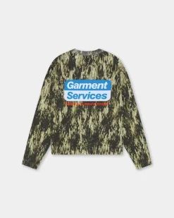 Oversized Long Sleeve, Women - Garment Services - Camo