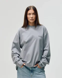 Oversized Long Sleeve, Women - Garment Services - Steel Grey
