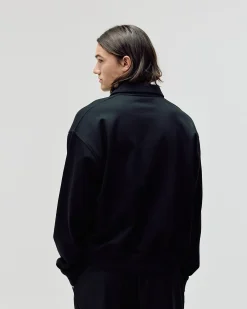 Oversized Polo Crewneck, Men - Black
