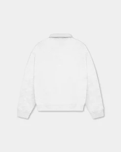 Oversized Polo Crewneck, Men - Cloudy Grey