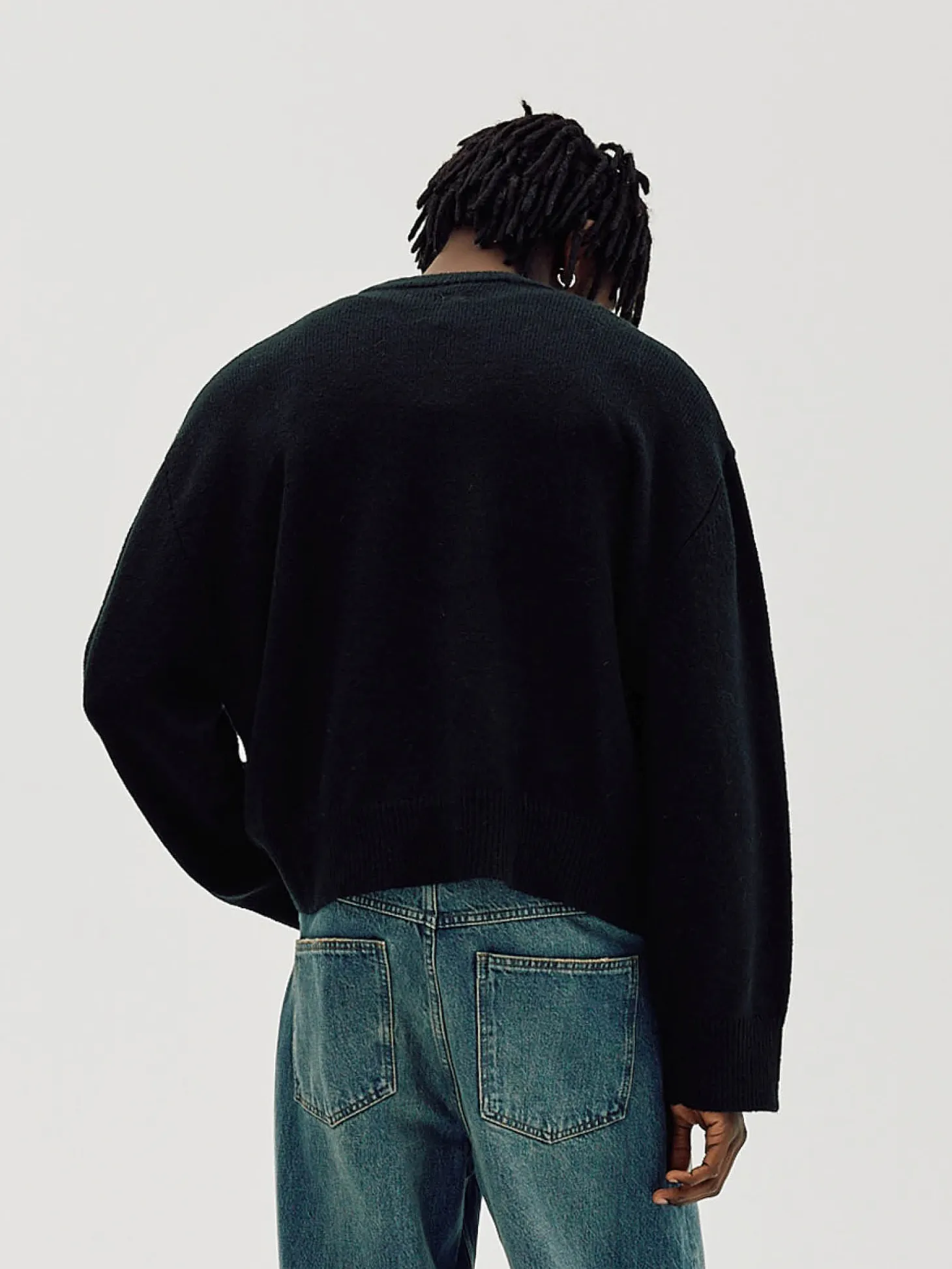 Oversized Sweater, Men - Black