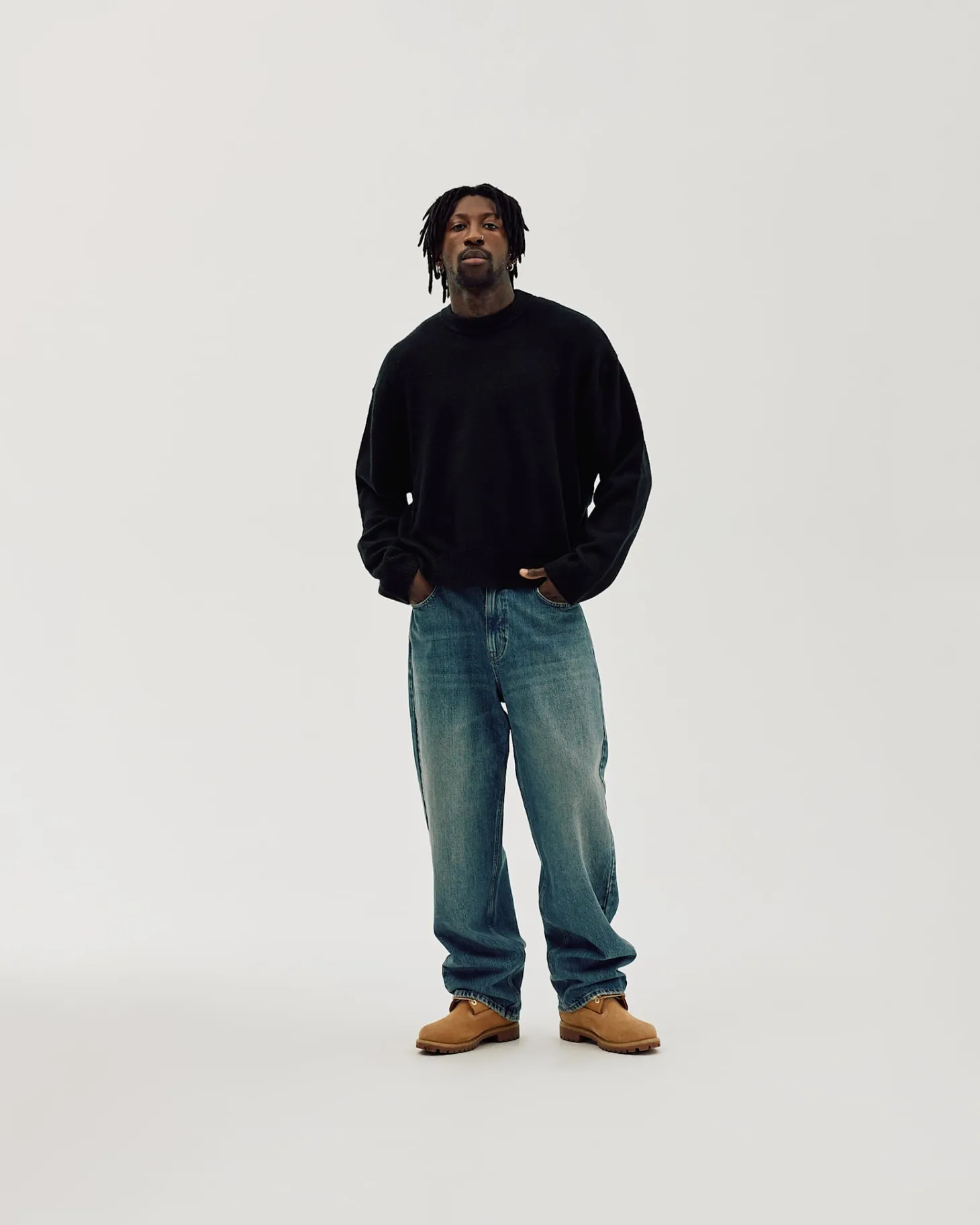 Oversized Sweater, Men - Black