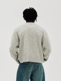 Oversized Sweater, Men - Quiet Gray