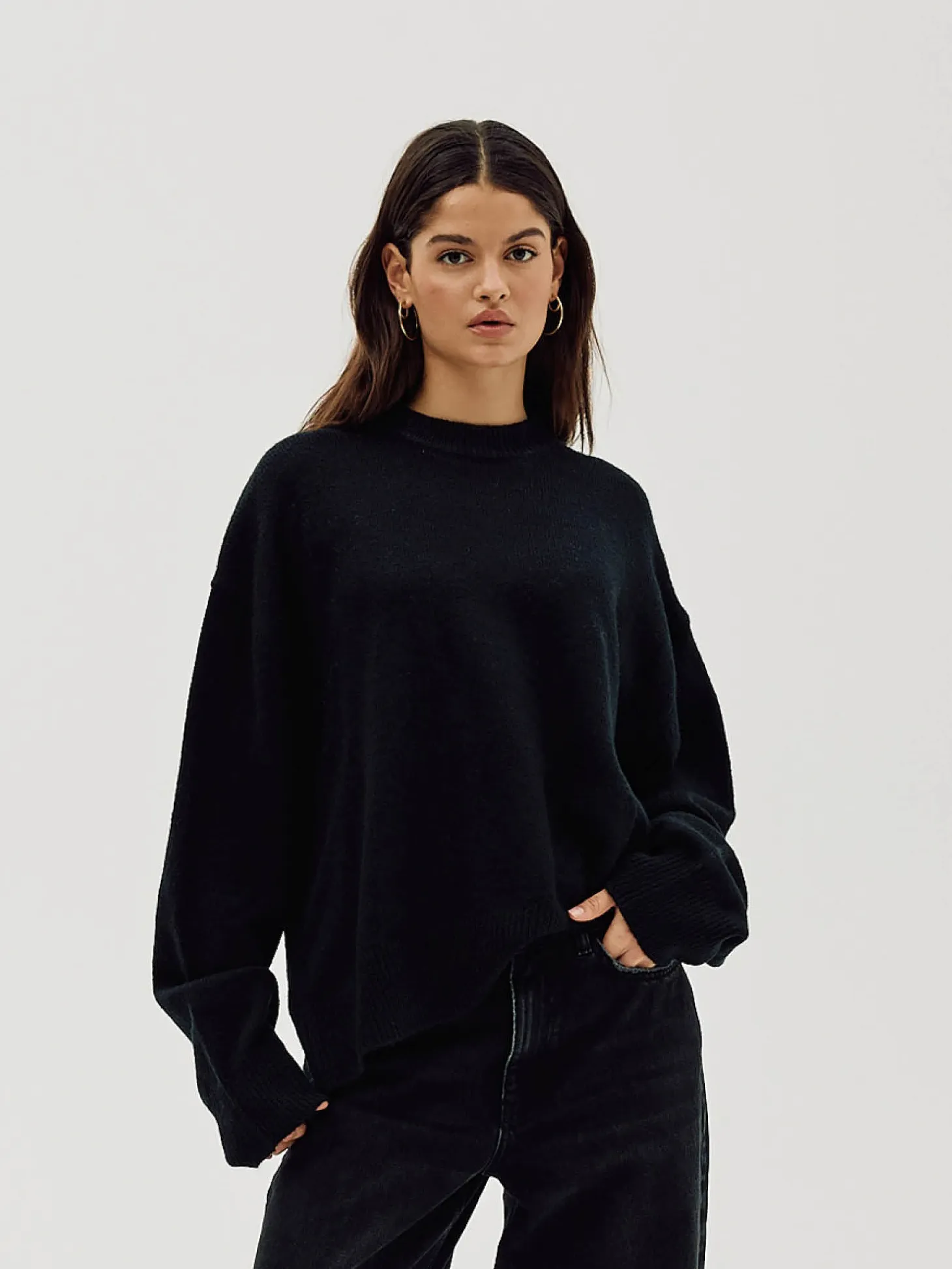 Oversized Sweater, Women - Black