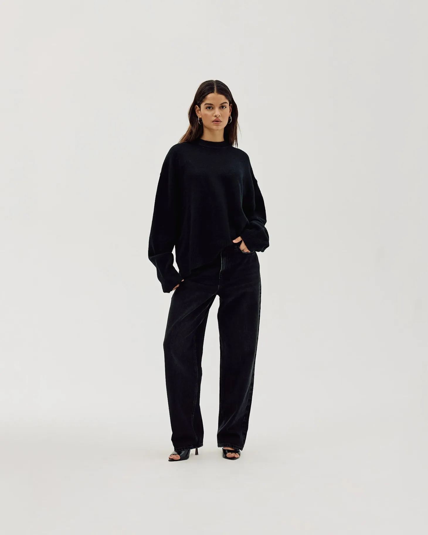 Oversized Sweater, Women - Black