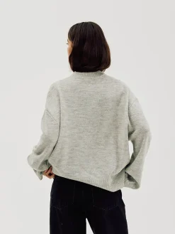 Oversized Sweater, Women - Quiet Gray