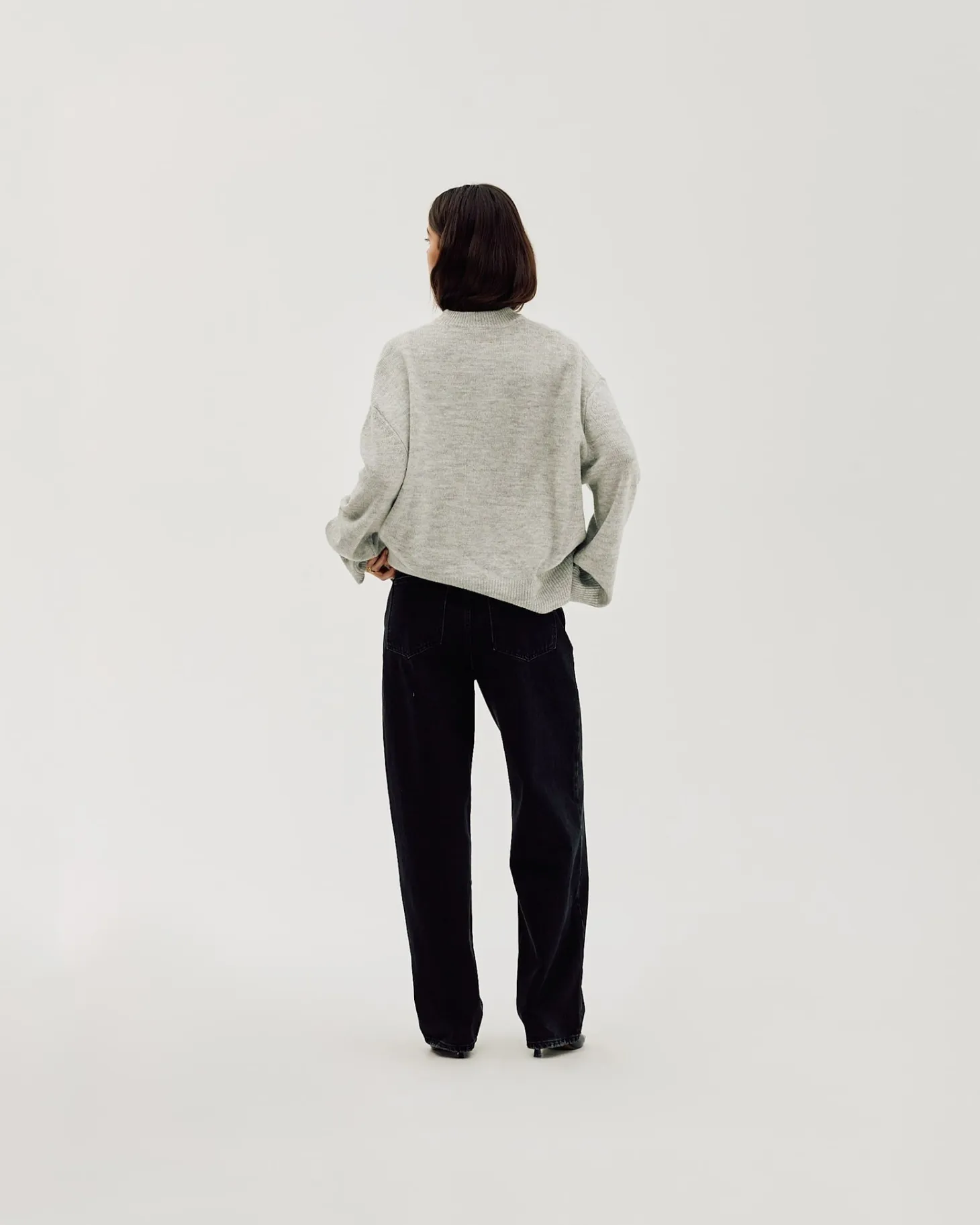 Oversized Sweater, Women - Quiet Gray