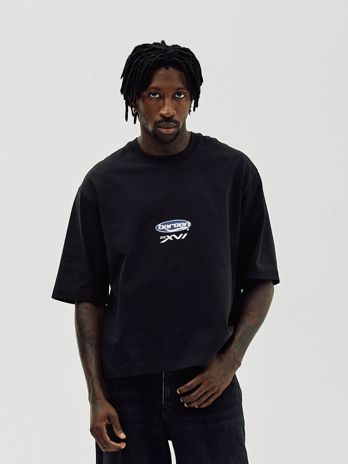 Oversized T-shirt, Men - MMXVI - Black
