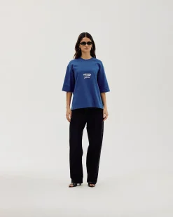 Oversized T-shirt, Women - MMXVI - Cobalt Blue