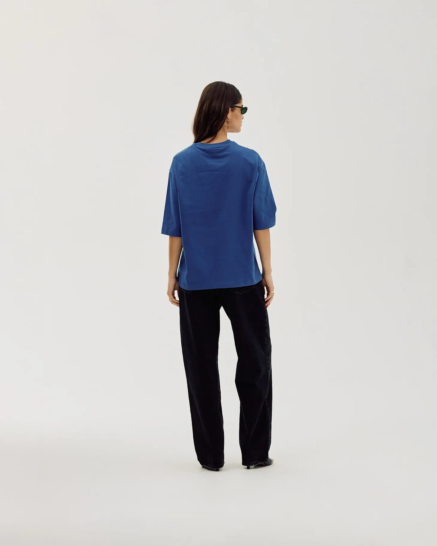 Oversized T-shirt, Women - MMXVI - Cobalt Blue