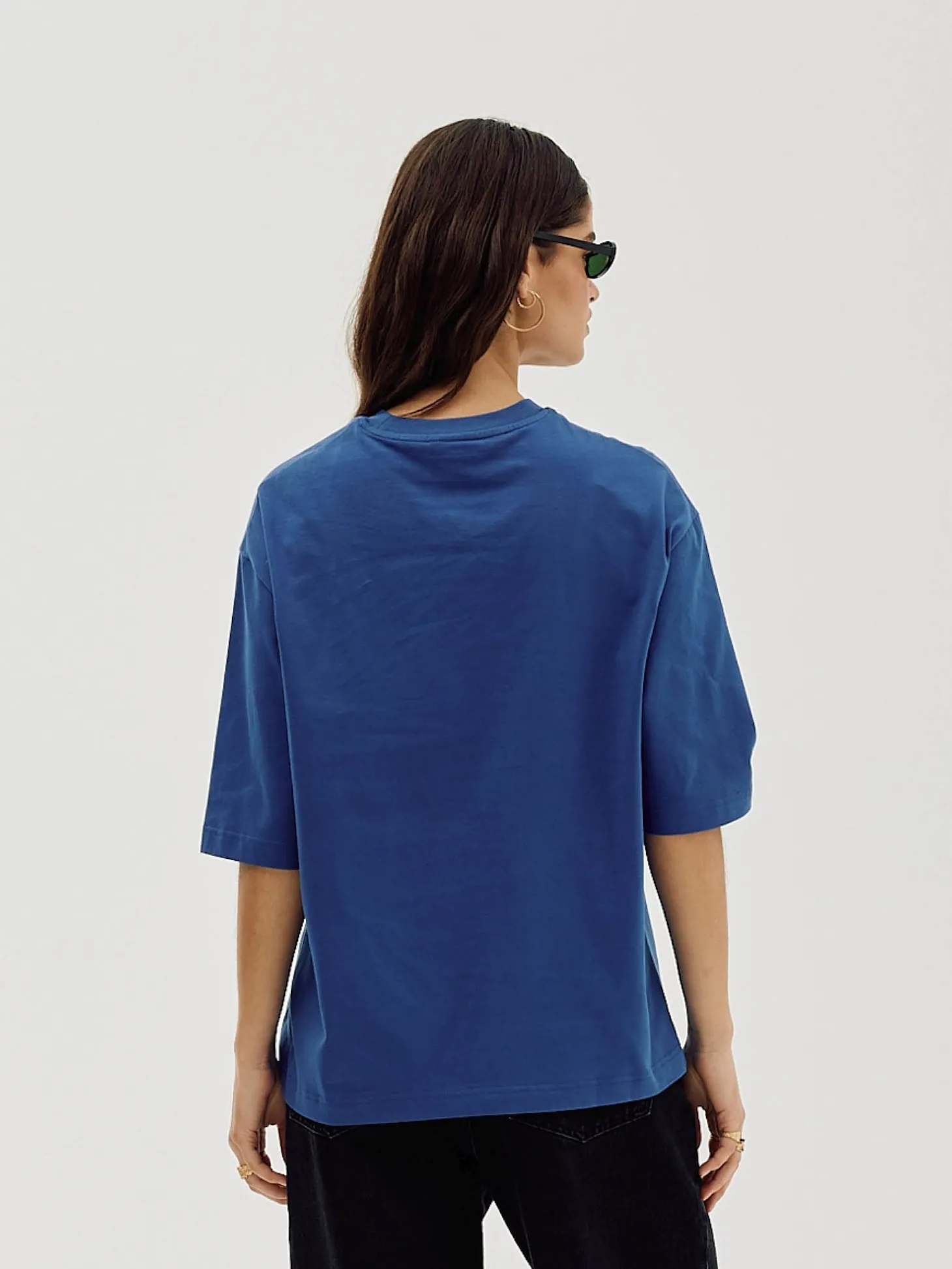 Oversized T-shirt, Women - MMXVI - Cobalt Blue