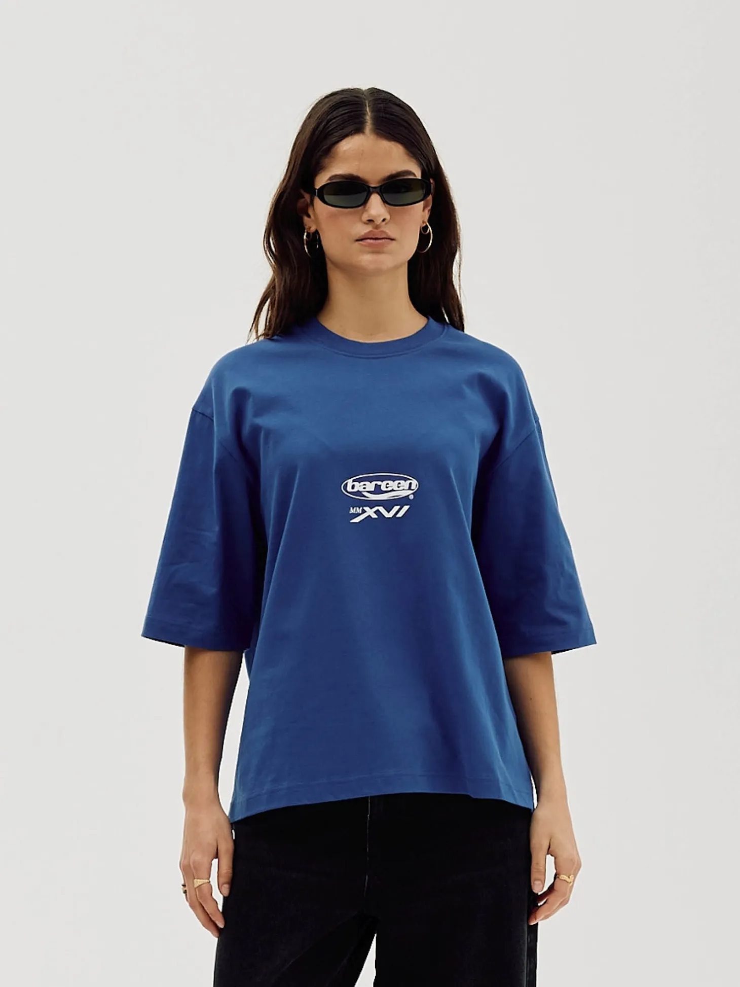 Oversized T-shirt, Women - MMXVI - Cobalt Blue