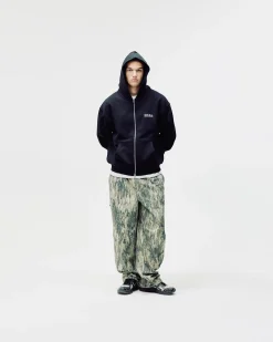 Oversized Zip Hoodie, Men - Garment Services - Black
