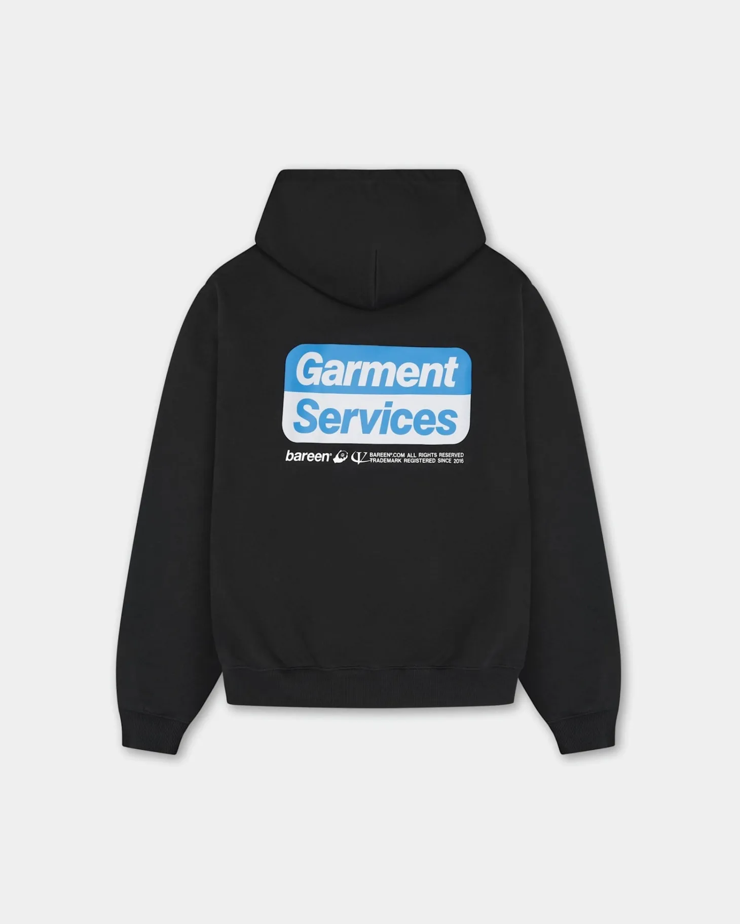 Oversized Zip Hoodie, Women - Garment Services - Black