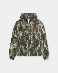 Oversized Zip Hoodie, Women - Garment Services - Camo
