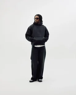 Oversize Hoodie, Men - Black