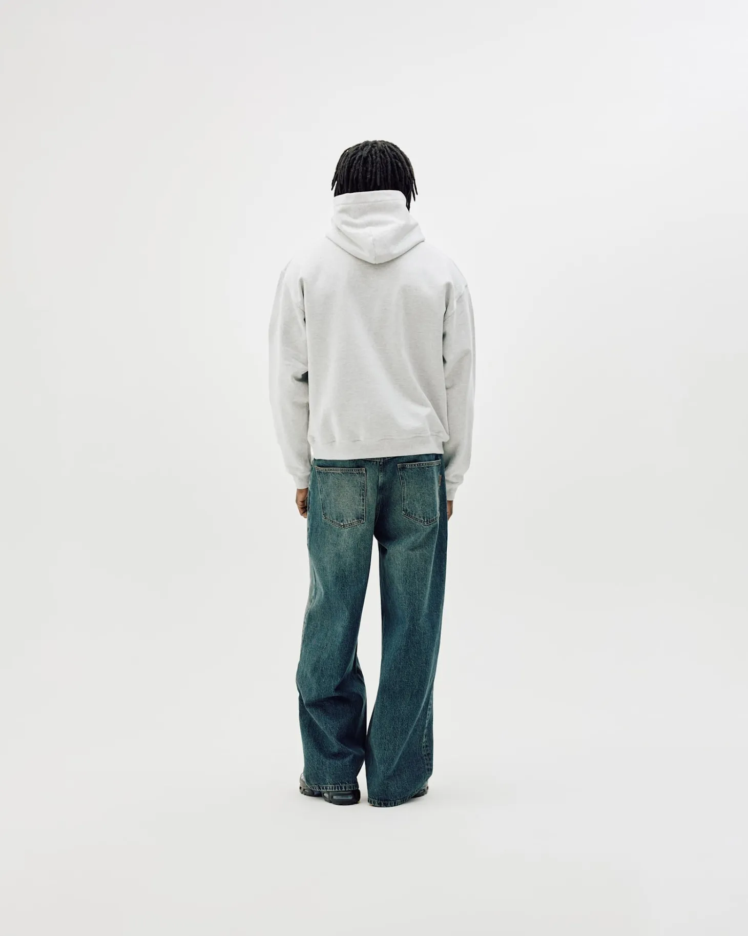Oversize Hoodie, Men - Cloudy Grey