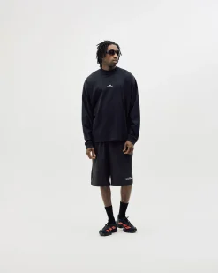 Oversize Mock Neck, Men - Black